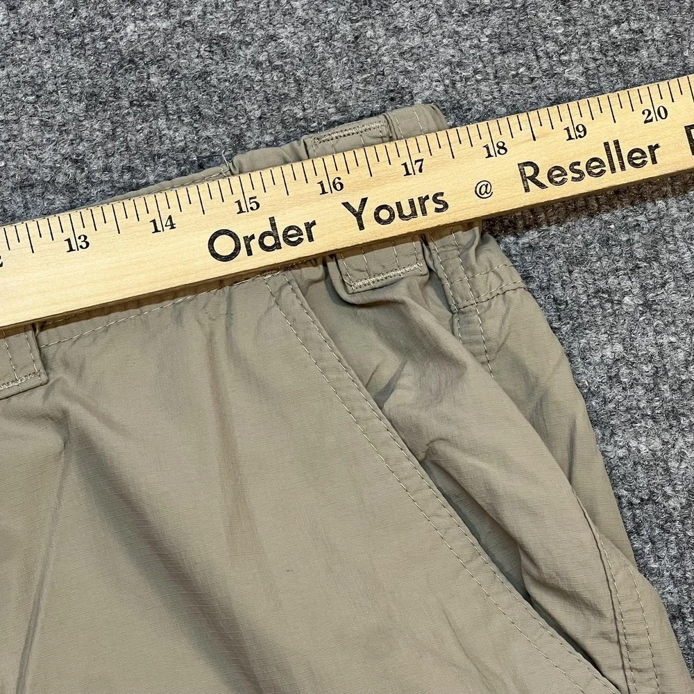 Columbia Pants Mens 40x30 Beige Convertible Cargo Lightweight Hiking Outdoor